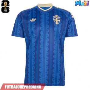 Lacne Muži Futbalové dres Švédsko MS 2026 Krátky Rukáv - Preč